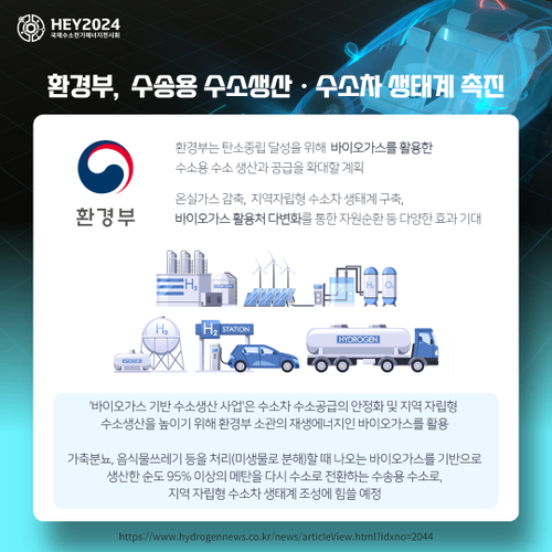 [산업뉴스] 환경부, 수송용 수소생산 수소차 생태계 촉진