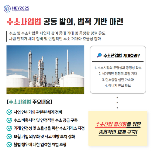 [산업뉴스] 수소사업법 공동 발의