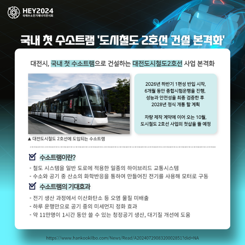 [산업뉴스] 국내 첫 수소트램 '도시철도 2호선 건설 본격화'